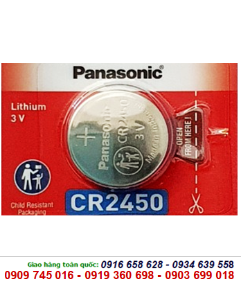 Panasonic CR2450 - Pin 3v lithium Panasonic CR2450 chính hãng Made in Indonesia